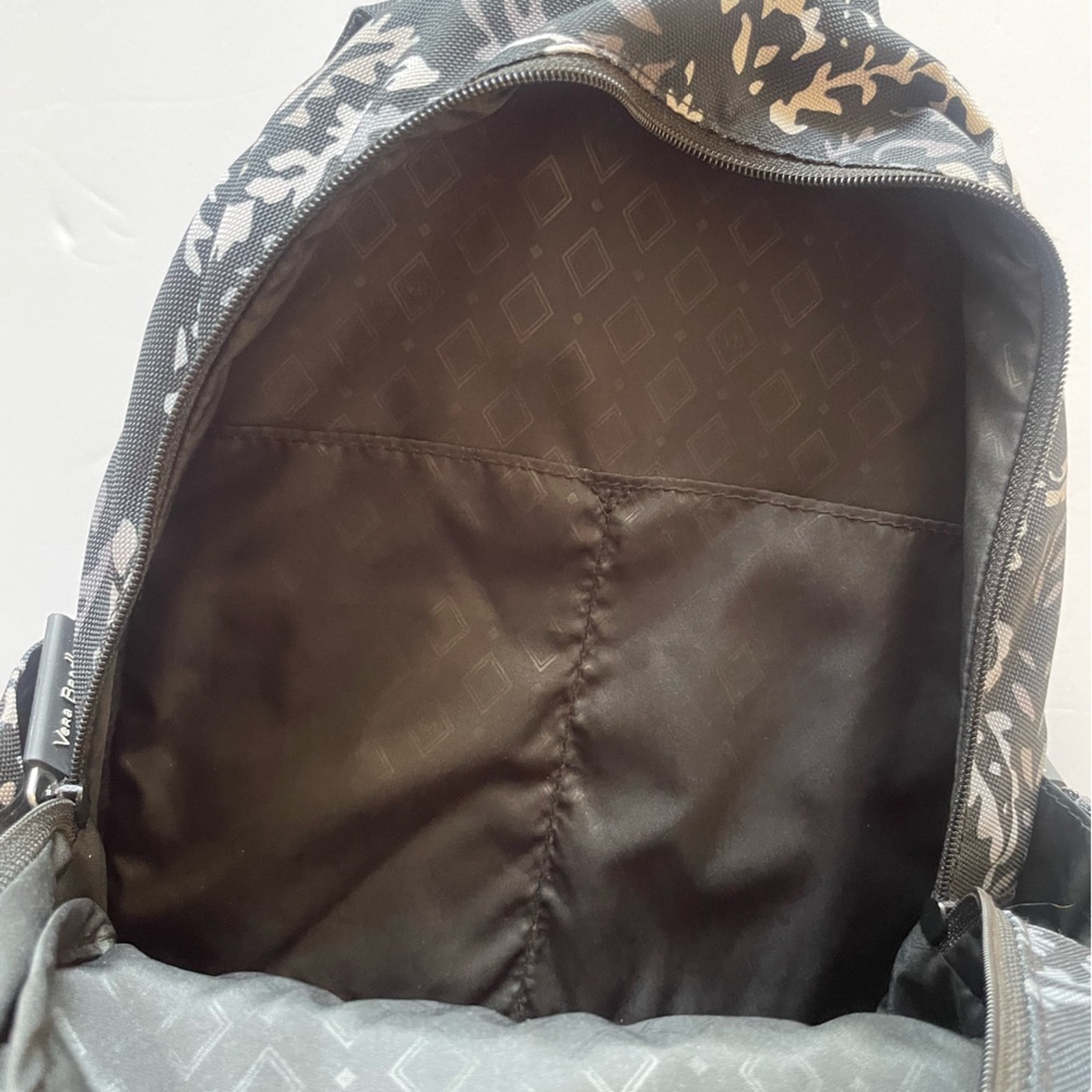 Vera Bradley Black white gray small nylon Backpack - Picture 3 of 8